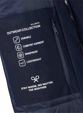 Parka Silbon técnica Tailoring marino para hombre