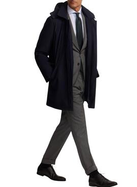 Parka Silbon técnica Tailoring marino para hombre