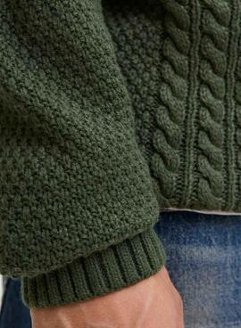 Jersey Jack and Jones Paul  verde para hombre