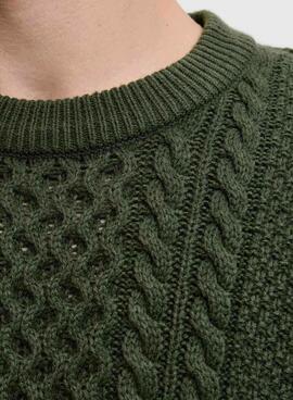 Jersey Jack and Jones Paul  verde para hombre