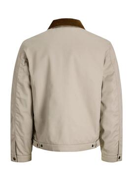 Cazadora Jack and Jones Norerrebro Worker beige para hombre