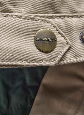 Cazadora Jack and Jones Norerrebro Worker beige para hombre