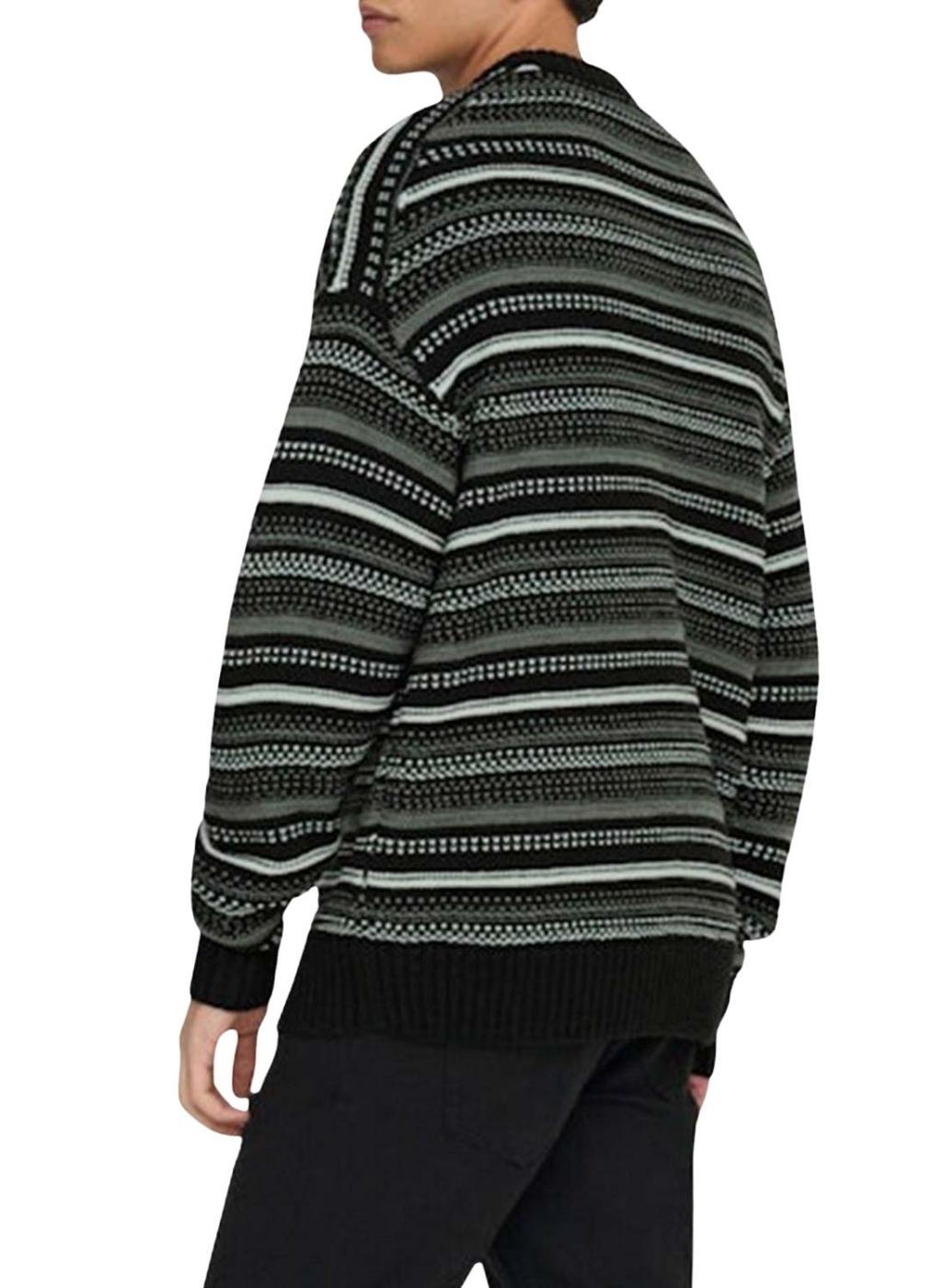 Jersey Only and Sons Roy Relaxed negro para hombre