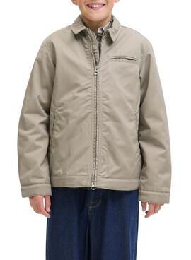 Chaqueta Jack and Jones Norrebro beige para niño