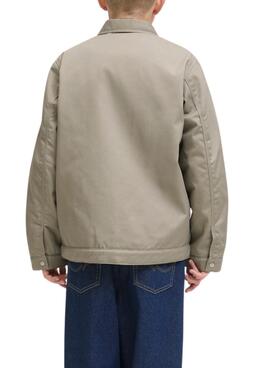 Chaqueta Jack and Jones Norrebro beige para niño