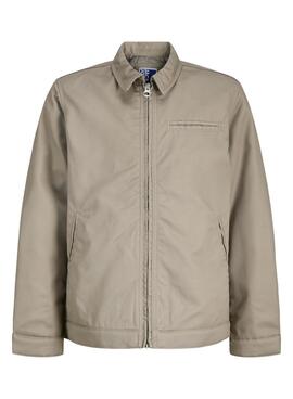 Chaqueta Jack and Jones Norrebro beige para niño