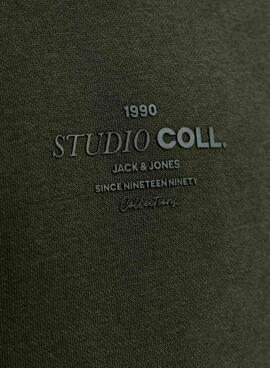 Sudadera Jack and Jones Jin verde para niño