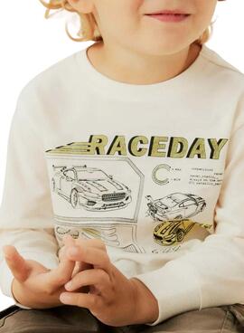 Camiseta Name It Mobay beige para niño