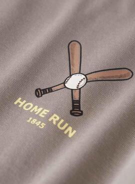 Camiseta Name It Mobay gris topo para niño