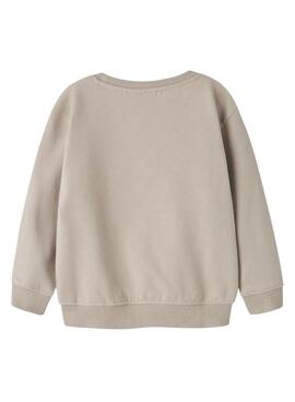 Sudadera Name It Riguna beige para niño