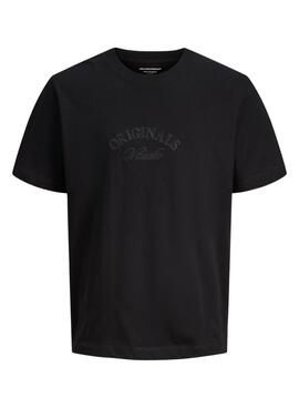 Camiseta Jack and Jones Bleecker negro para niño