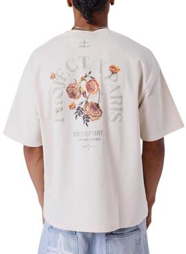 Camiseta Project x Paris Roses beige para hombre
