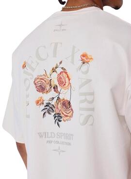 Camiseta Project x Paris Roses beige para hombre
