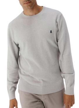 Jersey El Pulpo cuello redondo mezcla gris para hombre