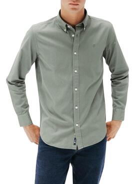 Camisa El Pulpo Casual Sarga verde para hombre