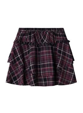 Falda Pepe Jeans Diane azul marino y rosa para niña