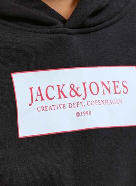 Sudadera Jack and Jones Greene negro para niño