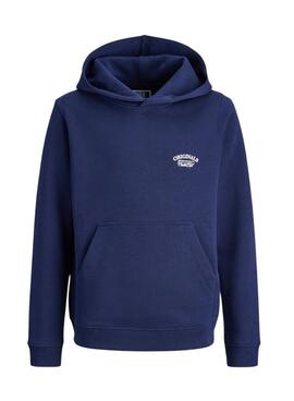 Sudadera Jack and Jones Greene Branding azul para niño