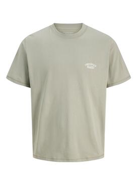 Camiseta Jack and Jones Greene Branding verde para niño