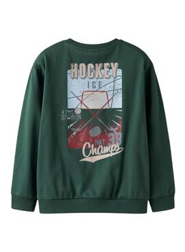 Sudadera Name It Saul verde para niño