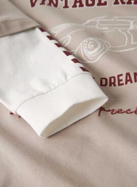 Camiseta Name It Richael beige para niño