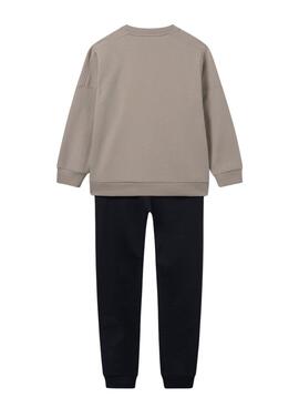 Chándal Mayoral Game beige y negro para niño