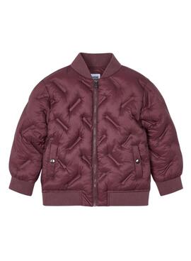 Cazadora Mayoral bomber granate para niño y niña