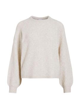 Jersey Vila Vivilas beige para mujer