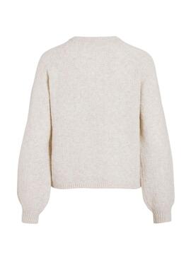 Jersey Vila Vivilas beige para mujer
