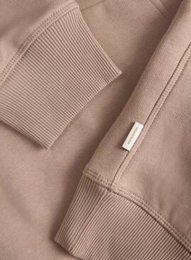 Sudadera Jack and Jones Midtown beige para hombre