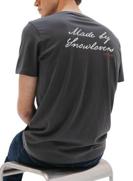 Camiseta El Pulpo Snowlovers gris para hombre