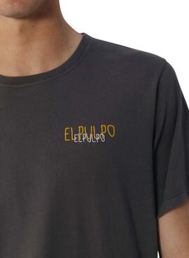 Camiseta El Pulpo gris para hombre