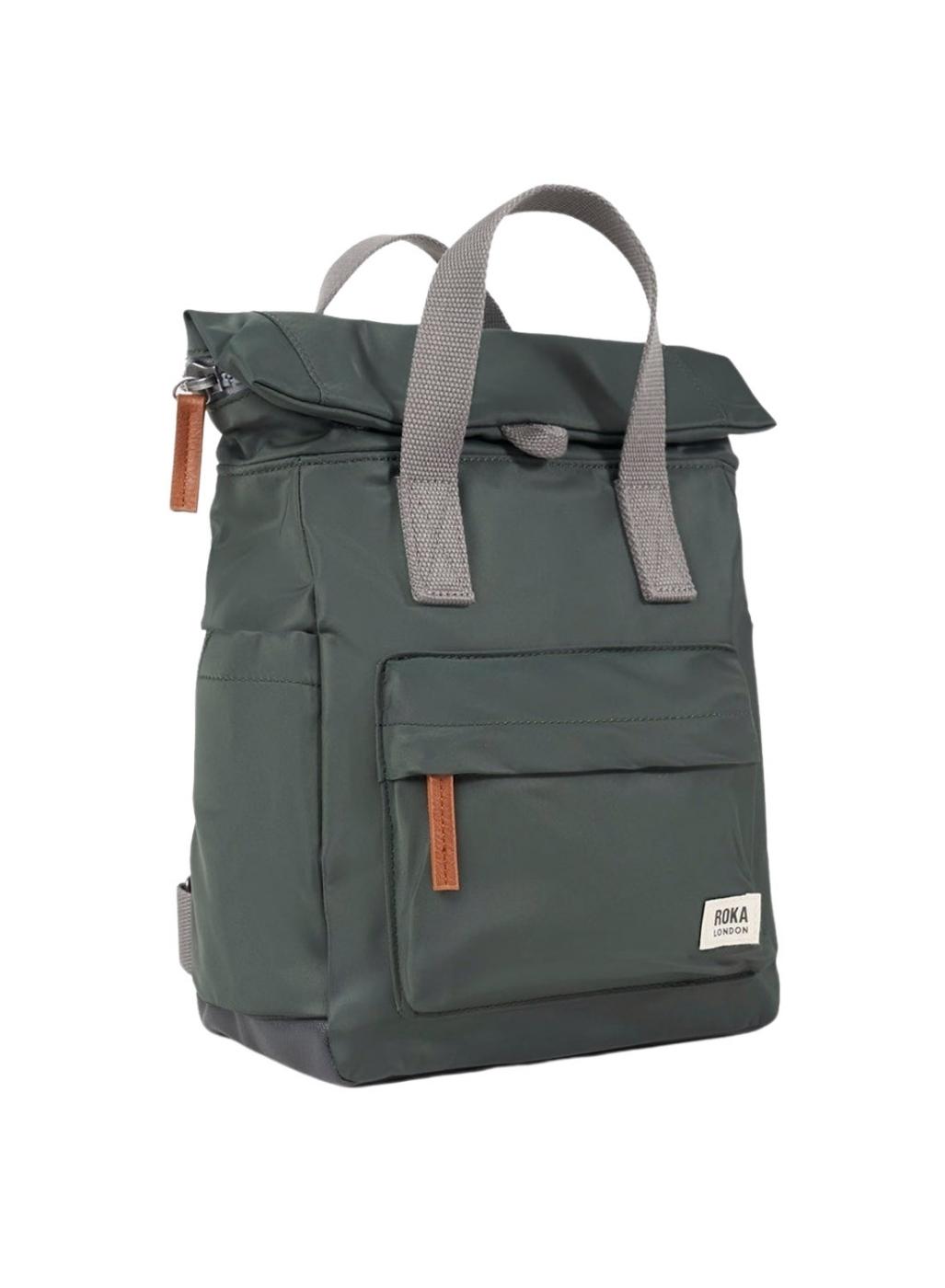 Mochila Roka Canfield small verde oscuro para mujer y hombre