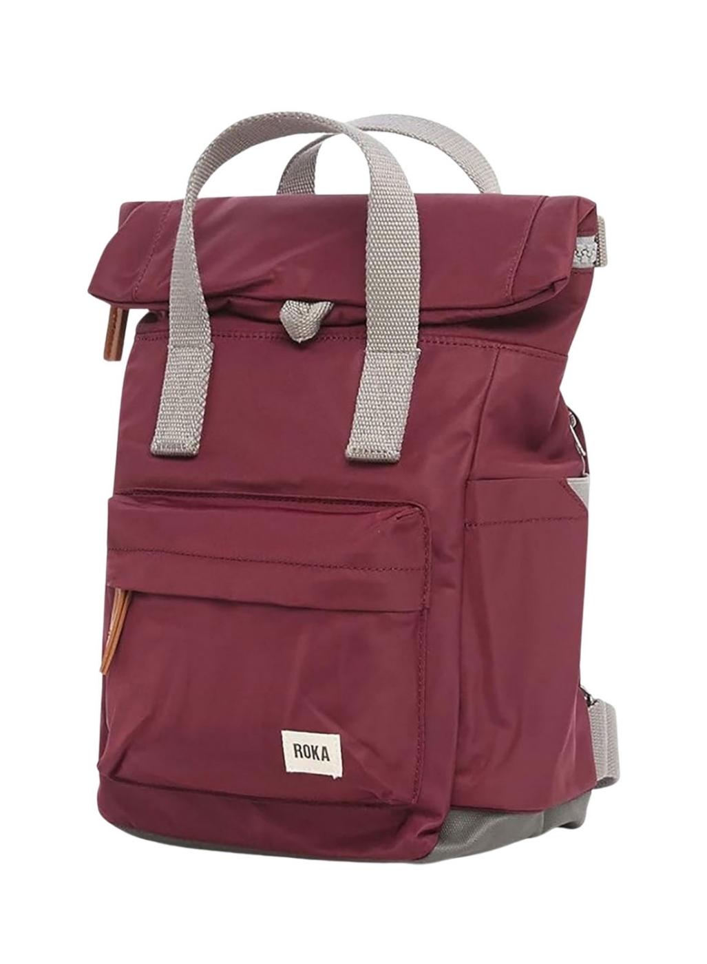 Mochila Roka Canfield small burdeos para mujer y hombre