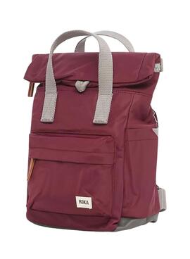 Mochila Roka Canfield small burdeos para mujer y hombre