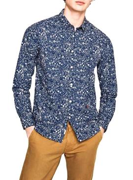 Camisa Pepe Jeans Kevin Azul Hombre
