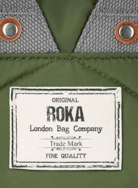 Mochila Roka Canfield medium verde para mujer y hombre