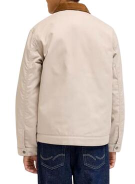 Chaqueta Jack and Jones Norrebro beige para niño