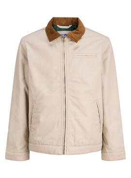 Chaqueta Jack and Jones Norrebro beige para niño
