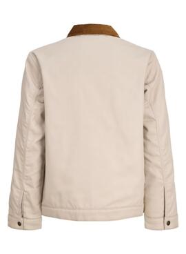 Chaqueta Jack and Jones Norrebro beige para niño