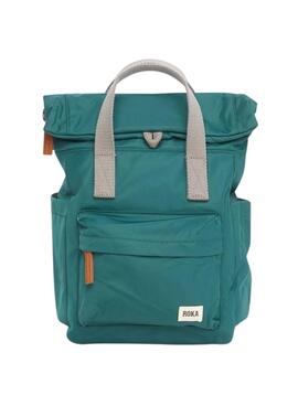 Mochila Roka Canfield small azul turquesa para mujer y hombre