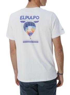 Camiseta El Pulpo Adventure in the Artic blanco para hombre