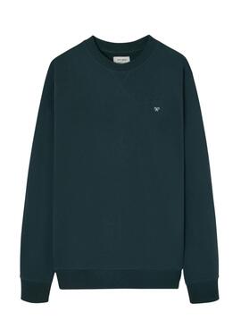 Sudadera Silbon minilogo verde para hombre