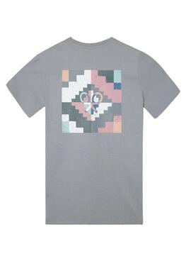 Camiseta Silbon pixel ëtnico gris para hombre