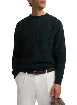 Jersey Silbos de ochos verde para hombre