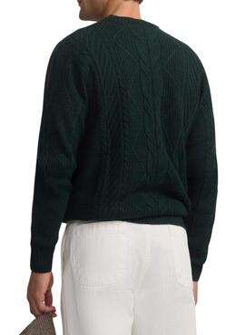 Jersey Silbos de ochos verde para hombre