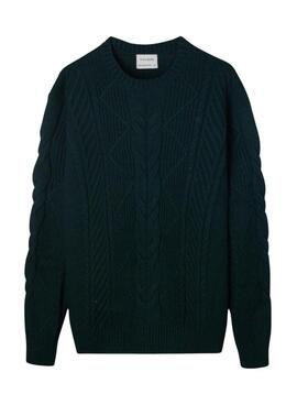 Jersey Silbos de ochos verde para hombre