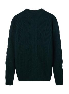 Jersey Silbos de ochos verde para hombre