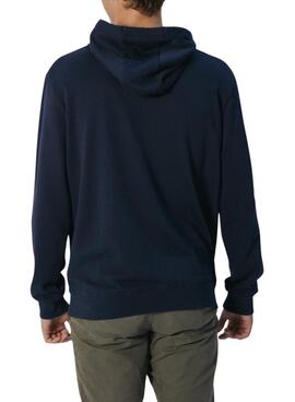 Sudadera El Pulpo capucha bordado heritage azul marino para hombre