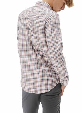 Camisa El Pulpo casual cuadros rosa para hombre